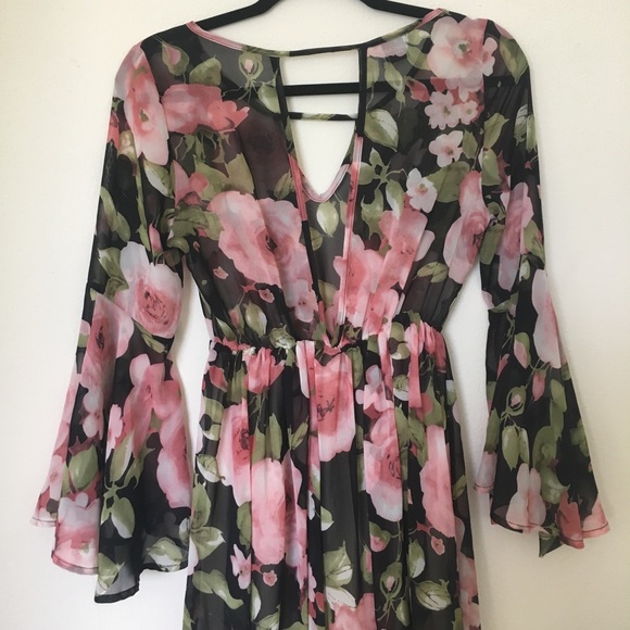 Audrey Floral Long Sleeve Dress - Picture 5 of 5